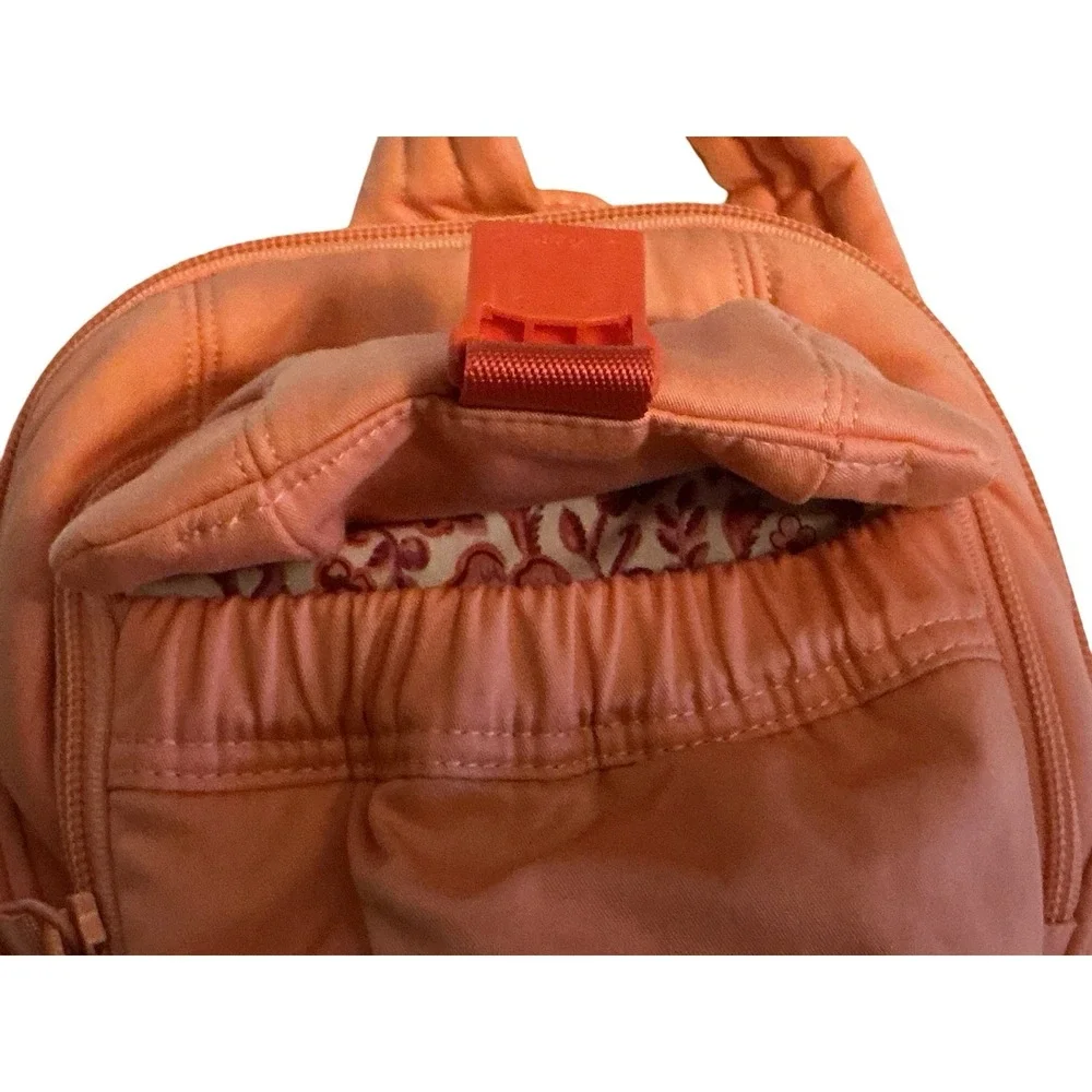 Vera Bradley Utility Sling Cotton Waist‎ Bag Backpack – Coral Peach